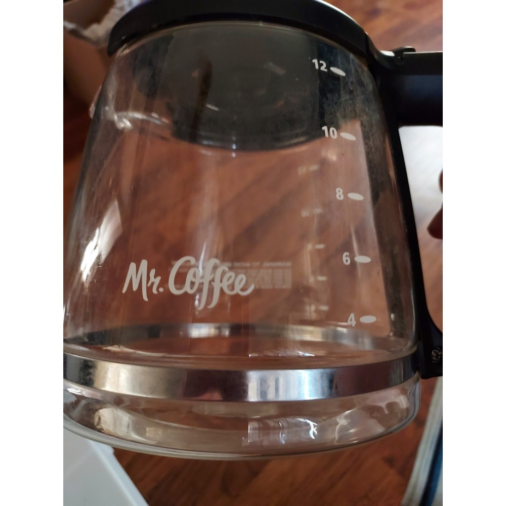 Mr. Coffee 12 Cup‎ Replacement Glass Black Coffee Pot Carafe & Lid